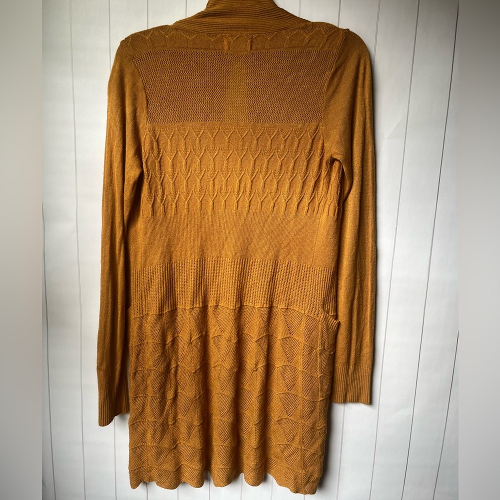 Decorative Knit Cardigan in Mustard or Gold